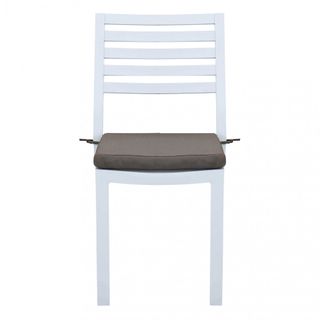 Sedia Bianca da Giardino Impilabile in Alluminio