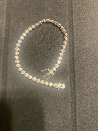 PULSERA RIVIERE CIRCONITAS Y PLATA DE LEY