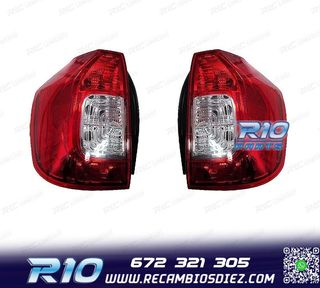 PILOTOS PARA DACIA LOGAN II MCV 13-18 BLANCO ROJO