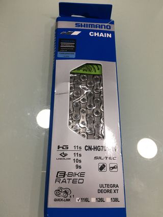 Cassette 11v 11/32 + Cadena Shimano 11v HG701