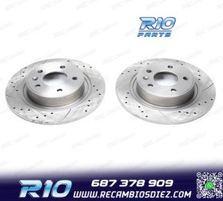 DISCOS DE FRENO AUDI PERFORADOS RANURADOS