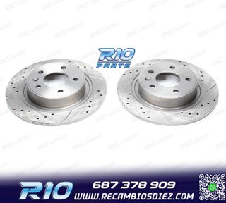 DISCOS DE FRENO PARA CITROEN PERFORADOS RANURADOS