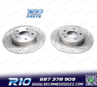 DISCOS DE FRENO PARA MERCEDES PERFORADOS RANURADOS