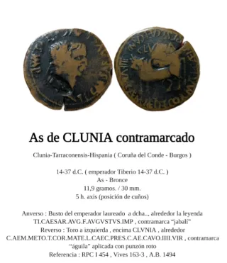 As de Clunia " contramarca"