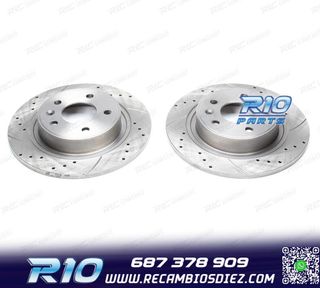 DISCOS DE FRENO PARA MITSUBISHI PERFORADOS RANURADOS