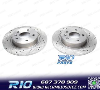 DISCOS DE FRENO PARA PEUGEOT PERFORADOS RANURADOS