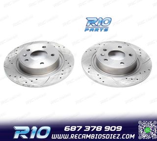 DISCOS DE FRENO PARA PORSCHE PERFORADOS RANURADOS