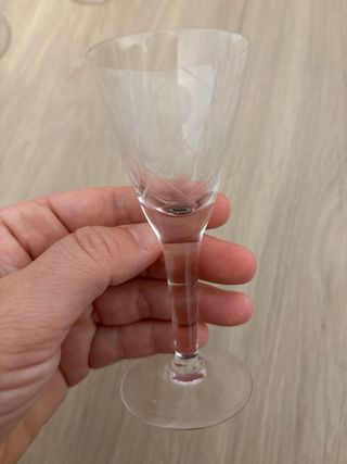 Juego de 11 copas de cristal vintage