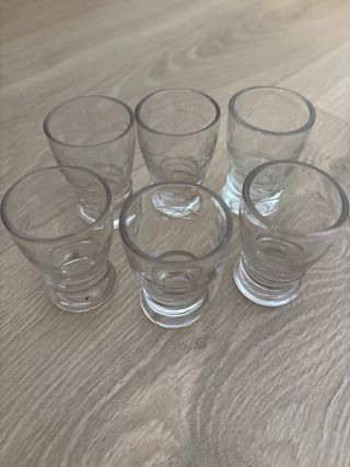Juego de 11 copas de cristal vintage