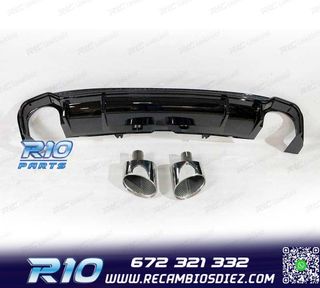 DIFUSOR AUDI A5 SPORTBACK S LINE 17- LOOK RS5 + COLAS ESC