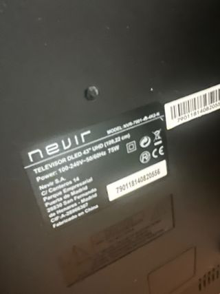 TV Nevir 43 LED UltraHD 4K