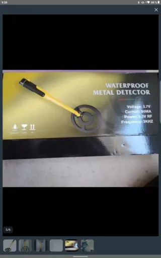 Detector de metales acuático sumergible