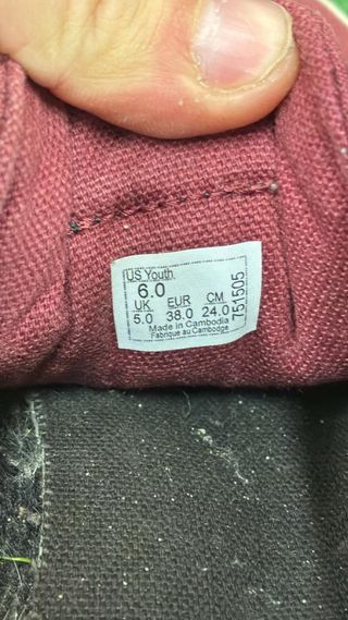 Vans Scarpe Rosse Taglia 38