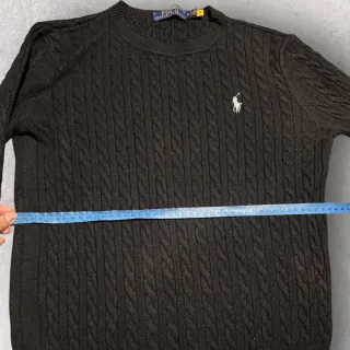 Jersey Polo Ralph Lauren trenzado negro Talla M