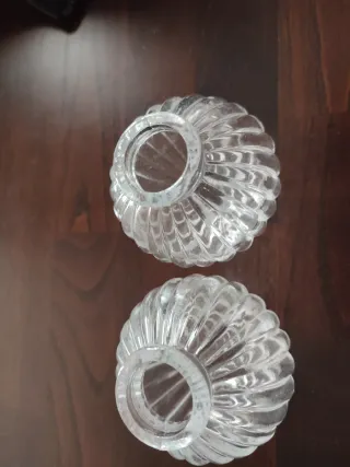 Set 2 Portalampada Vetro