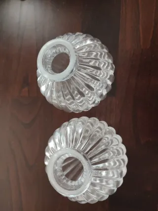 Set 2 Portalampada Vetro