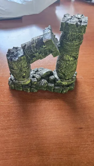 Figuras Adorno Acuario Ruinas Antiguas y concha