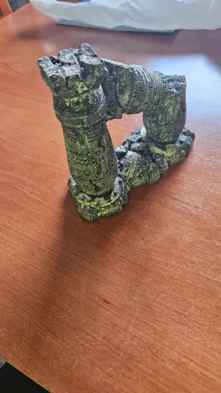 Figuras Adorno Acuario Ruinas Antiguas y concha