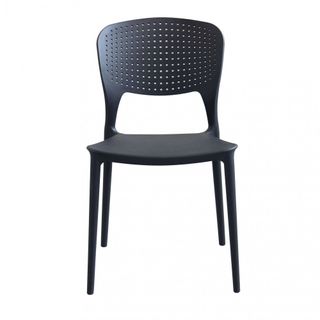 Sedia Moderna Policarbonato Antracite da Esterno