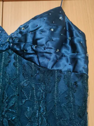 Vestido fiesta mujer azul