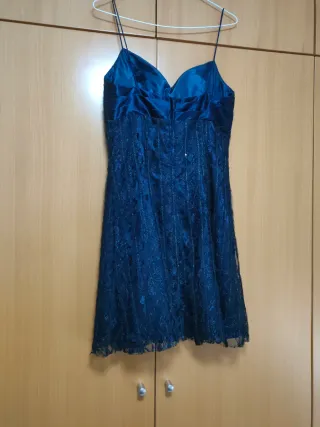 Vestido fiesta mujer azul
