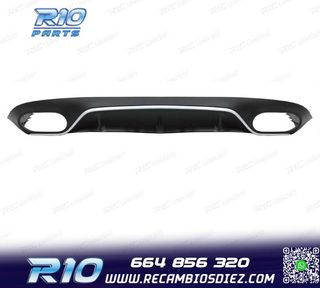 DIFUSOR MERCEDES CLASE E C238 17-19 LOOK AMG E53 PLATA + COL