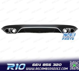 DIFUSOR MERCEDES CLASE E C238 17-19 LOOK AMG E53 PLATA + COL