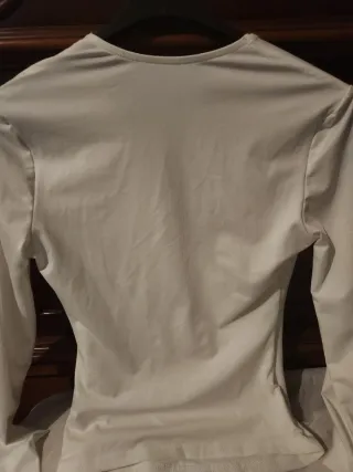 Camiseta Lycra Manga Larga Blanca