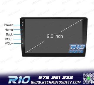 RADIO 9" GPS ANDROID 13 QUAD CORE 64GB ROM