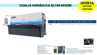 Cizalla Hidráulica QC12K-6x3200