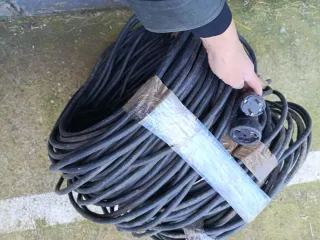 Cable Manguera Eléctrica Negra 150m