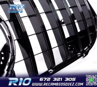 PARRILLA MERCEDES CLA W117 13-16 LOOK AMG GTR NEGRO BRILLO