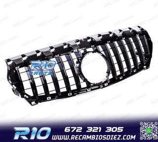 PARRILLA MERCEDES CLA W117 13-16 LOOK AMG GTR NEGRO BRILLO