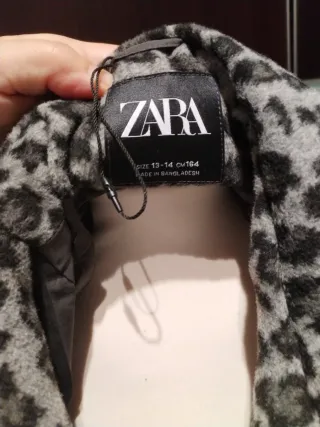 Abrigo chica estampado animal