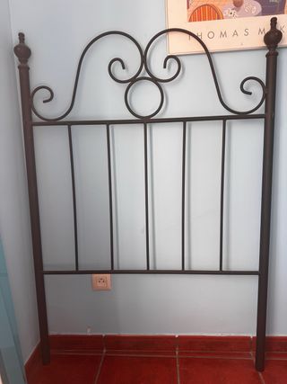 2 Cabeceros de forja negro