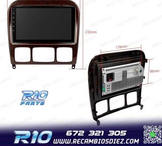 RADIO GPS ANDROID 13 MERCEDES CLASE S W220 98-05