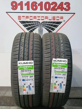 4UD 205 55 16 V KUMHO RUEDA NUEVA YA MONTADA