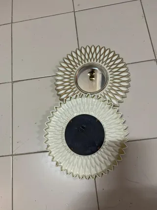 Juego de 2 Espejos Decorativos Redondos