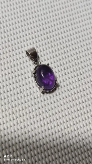Colgante Amatista Plata 925.