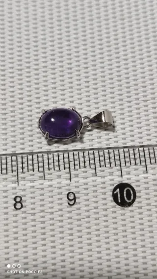 Colgante Amatista Plata 925.