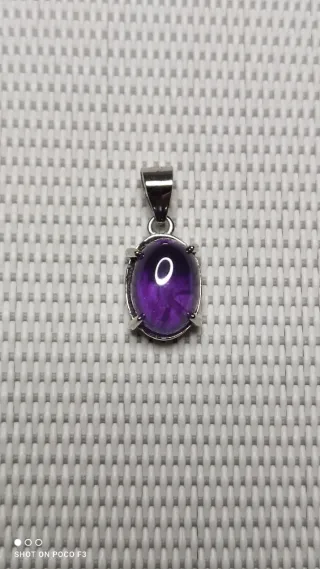 Colgante Amatista Plata 925.