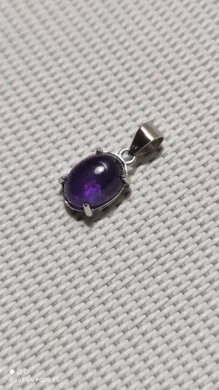 Colgante Amatista Plata 925.