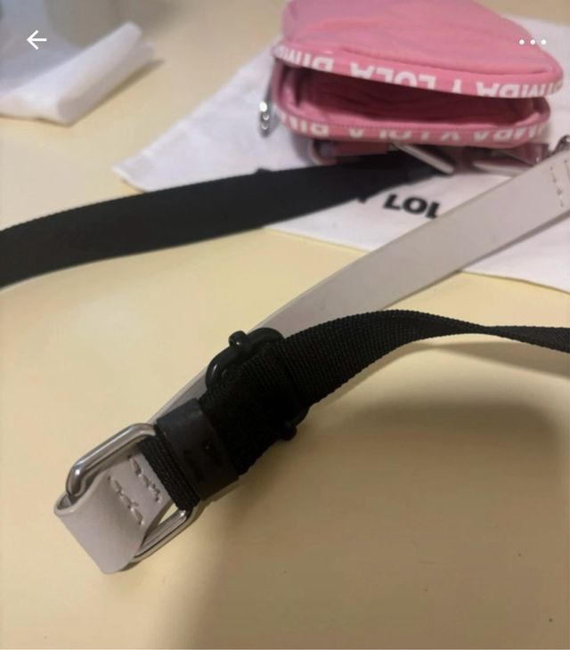 Bolsito Bimba y Lola rosa y blanco