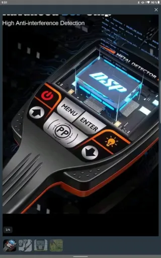 Detector de Metales TX-640 Digital Portátil