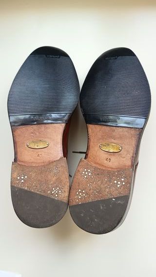 Alberto Aloni Derby Brogue Pelle N.41 Marrone