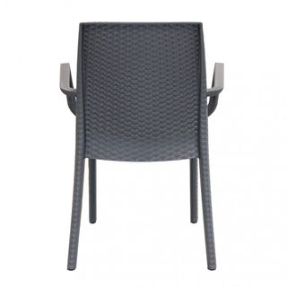 Sedia da Esterno Classica Rattan Sintetico Taupe