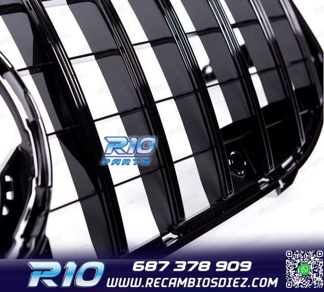 PARRILLA MERCEDES CLA W117 13-16 LOOK AMG GTR NEGRO BRILLO