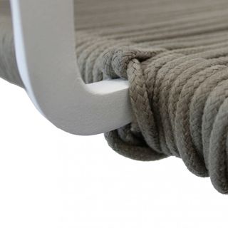 Sedia da Esterno Alluminio e Seduta Relax in Corda