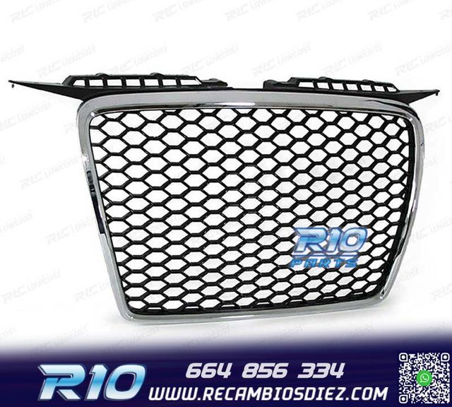 PARRILLA AUDI A3 8P 8PA 05-08 LOOK RS CROMO