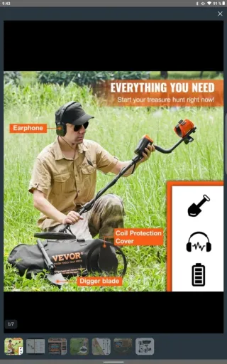 Kit Detector Metales VEVOR Completo